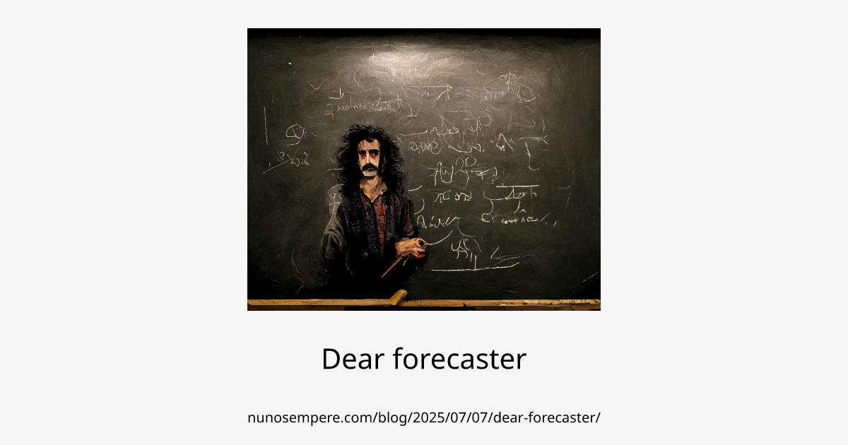 Dear forecaster